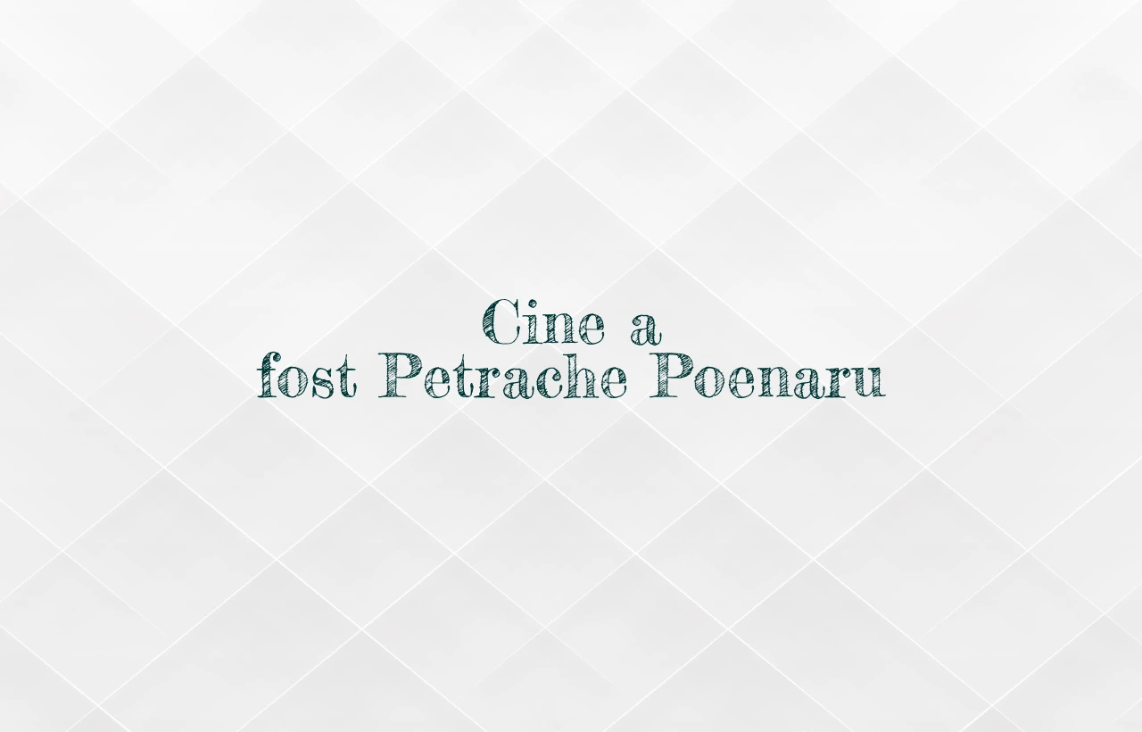 cine a fost petrache poenaru