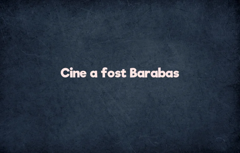 cine a fost barabas