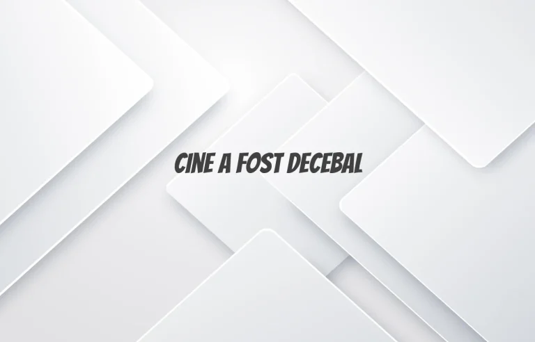 cine a fost decebal