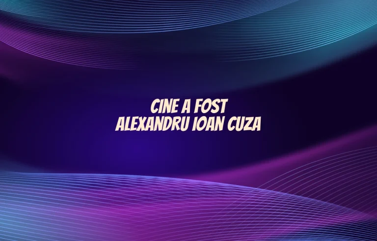 cine a fost alexandru ioan cuza