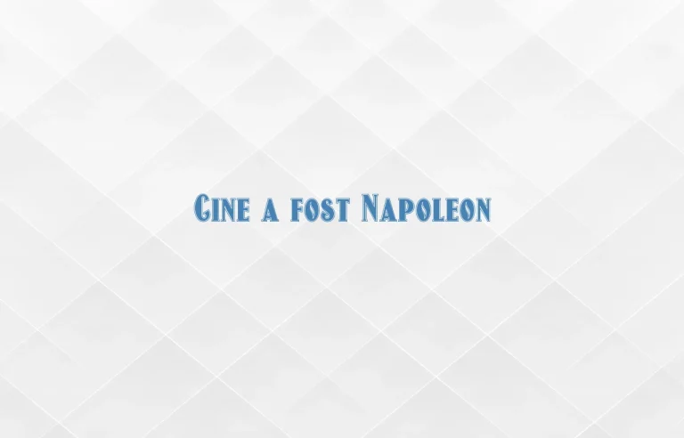 cine a fost napoleon