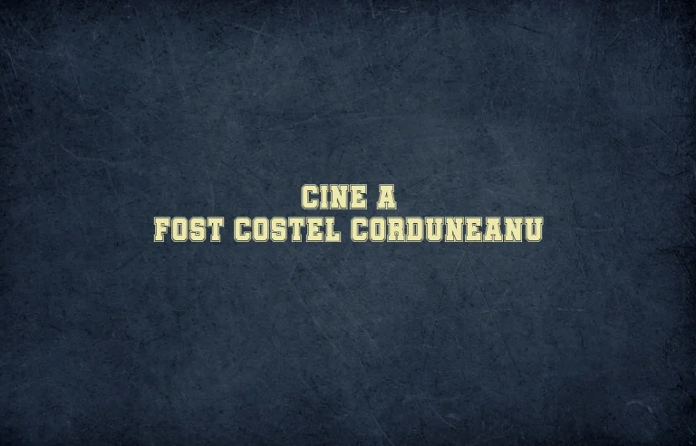cine a fost costel corduneanu
