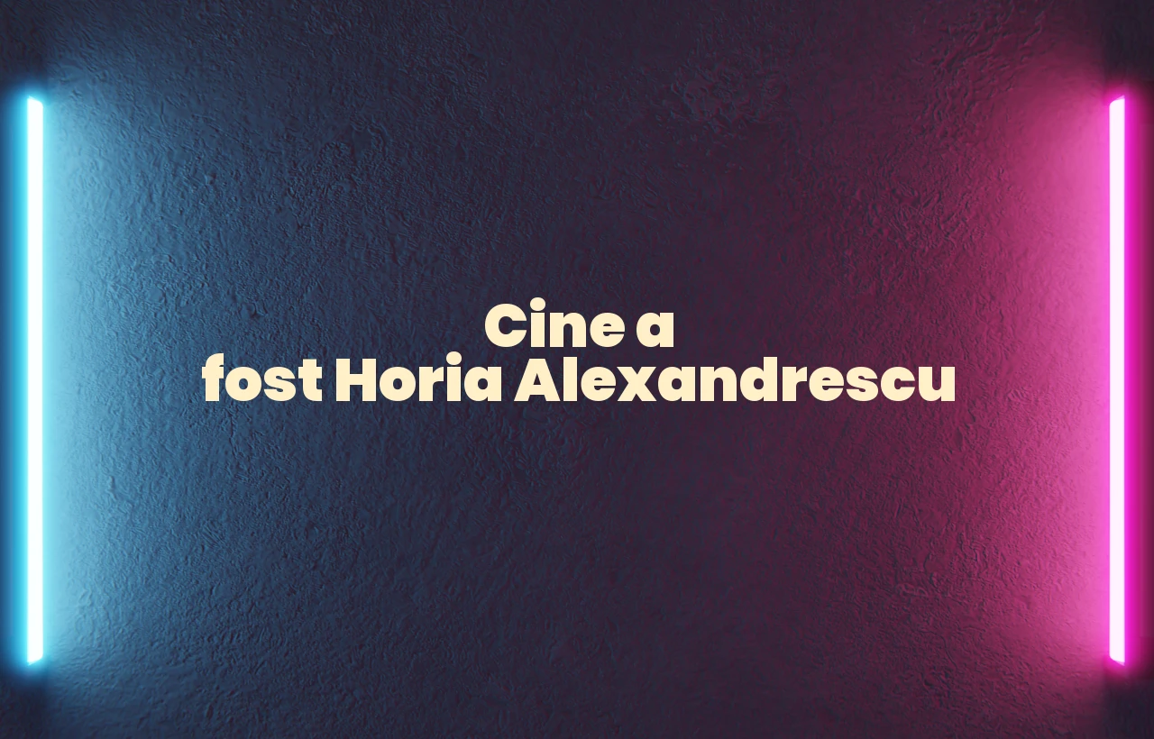 cine a fost horia alexandrescu