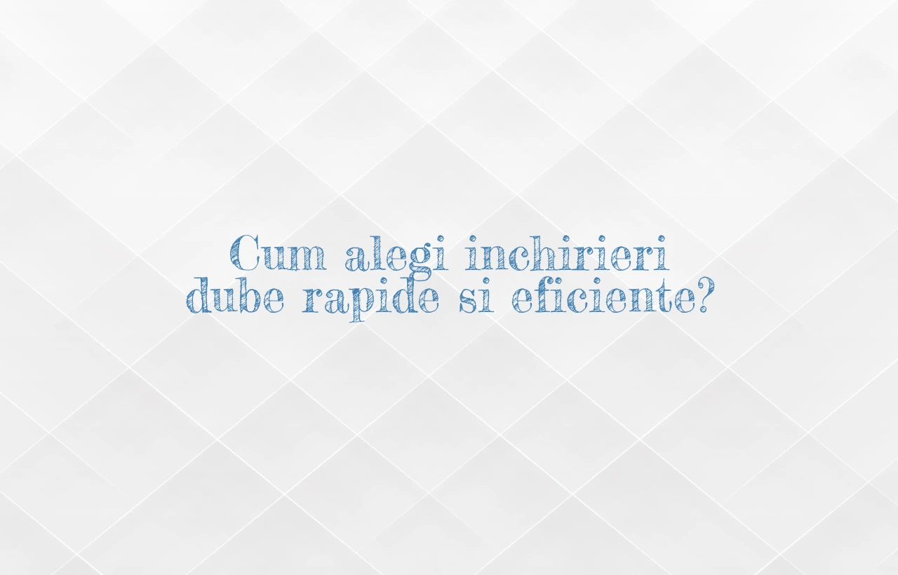 Cum alegi inchirieri dube rapide si eficiente?